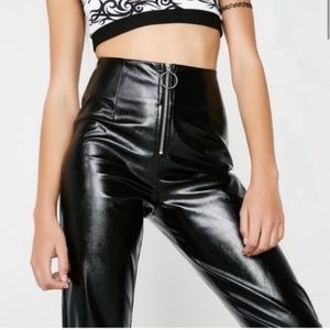 I.AM.GIA Faux Leather Zip Up Pants
